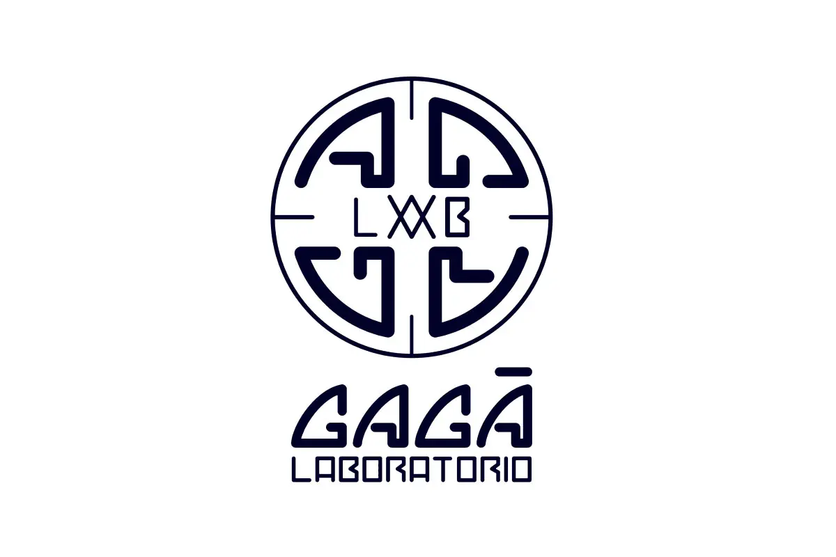 GAGA LABORATORIO品牌LOGO设计-机械元素标志设计