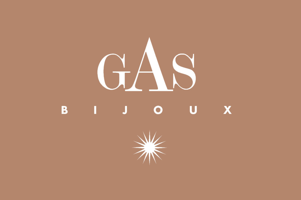 Gas Bijoux品牌反白LOGO