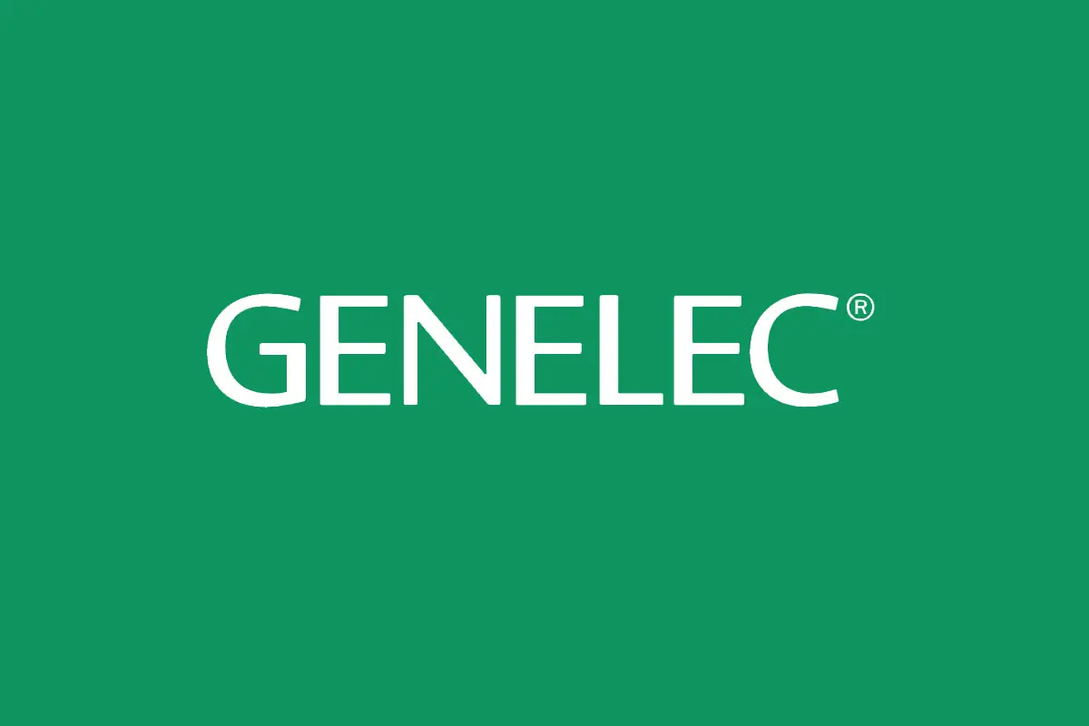 Genelec真力品牌反白LOGO
