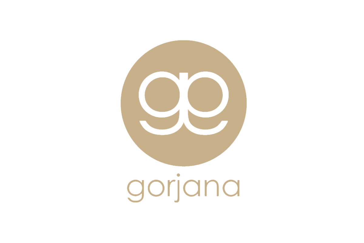 Gorjana古杰娜品牌LOGO设计案例-字母元素标志设计