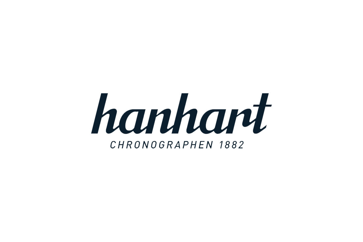 Hanhart显赫品牌LOGO设计案例-字母元素标志设计