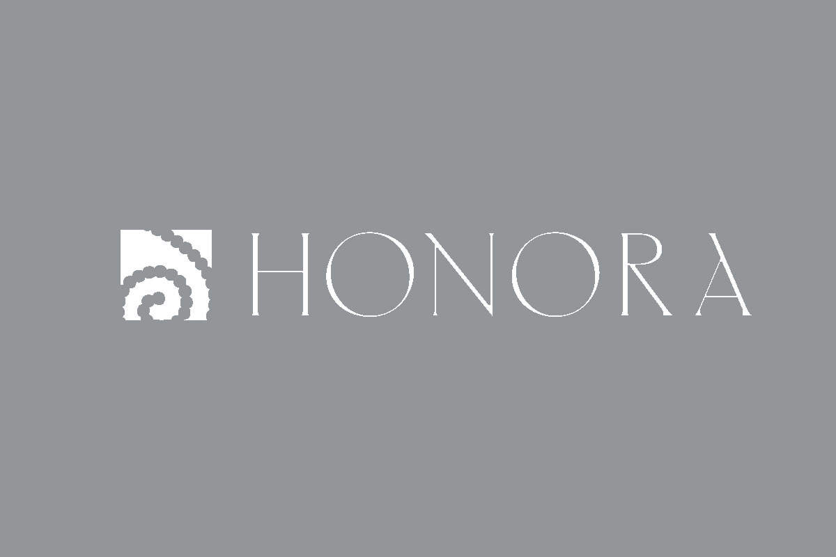 Honora品牌反白LOGO