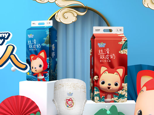 Insoftb婴舒宝标志设计含义及纸尿裤品牌设计理念