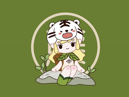 藤点时间茶业吉祥物IP形象设计