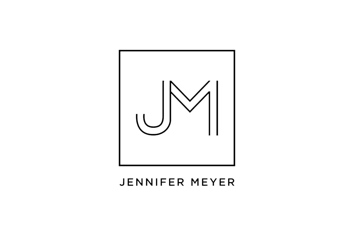 Jennifer Meyer品牌LOGO设计-JM字母元素标志设计