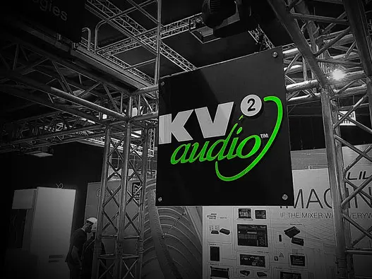 KV2 Audio标志设计含义及音响品牌设计理念