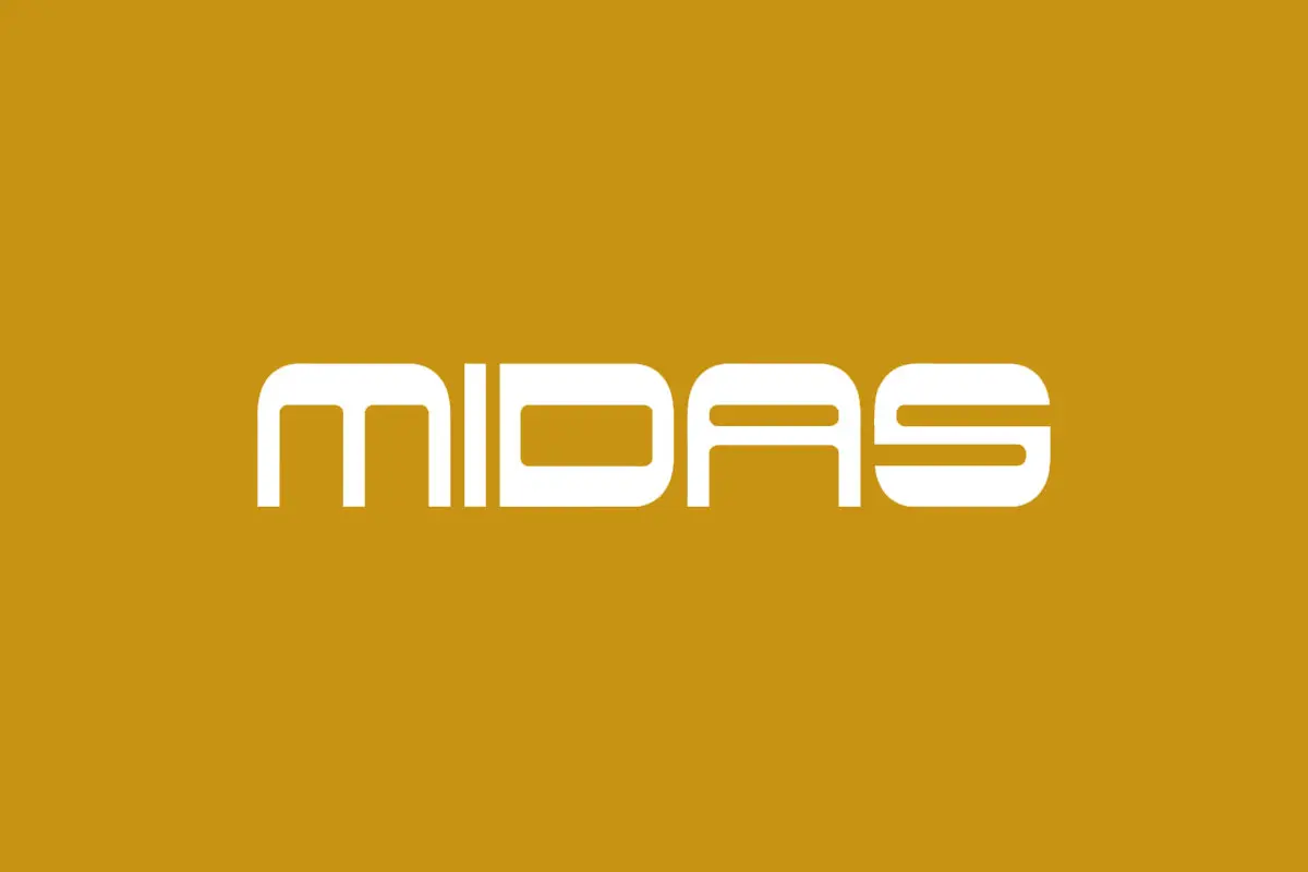 MIDAS迈达斯品牌反白LOGO