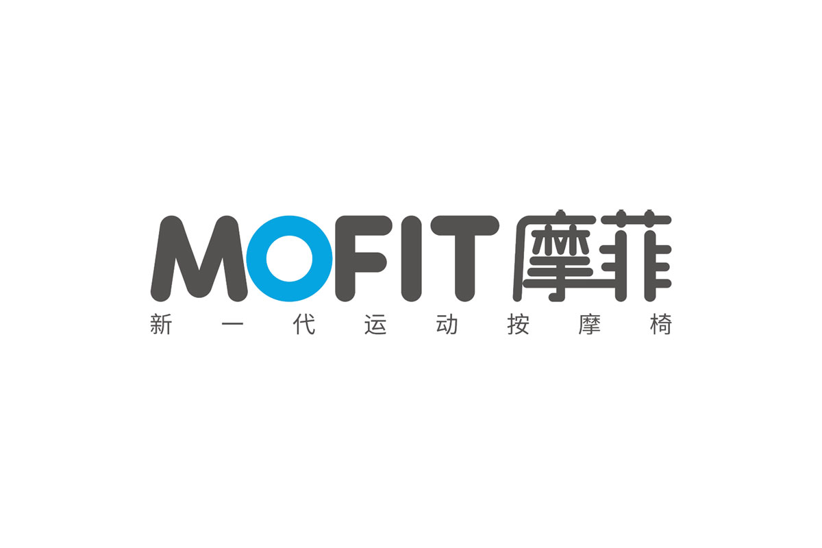 MOFIT摩菲品牌LOGO设计案例-字体元素标志设计