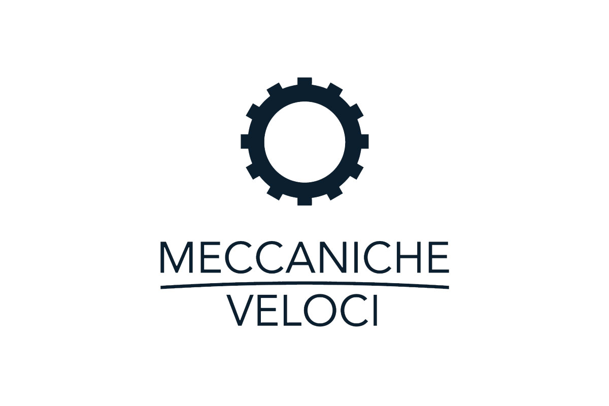 Meccaniche Veloci品牌LOGO设计案例-齿轮元素标志设计