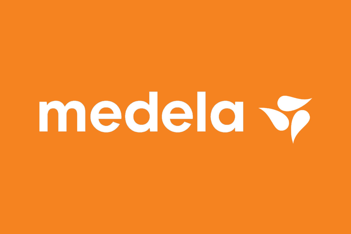 Medela美德乐品牌反白LOGO