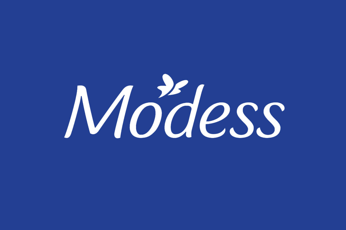 Modess品牌反白LOGO