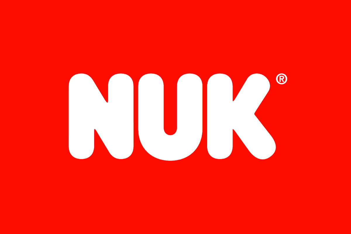 NUK品牌反白LOGO