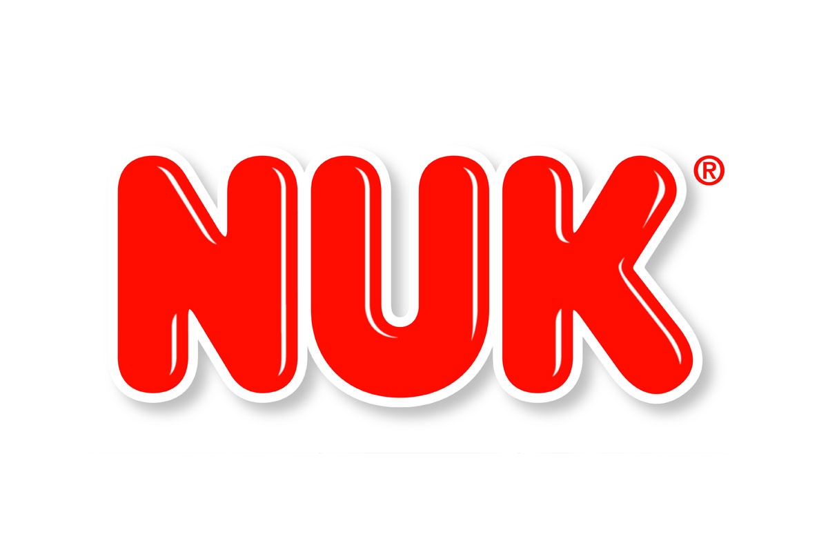 NUK品牌LOGO设计案例-字体元素标志设计