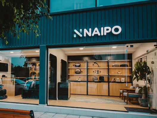 Naipo标志设计含义及按摩仪品牌设计理念
