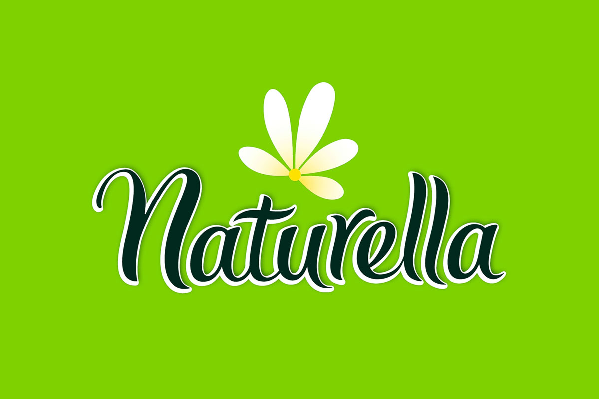 Naturella品牌反白LOGO