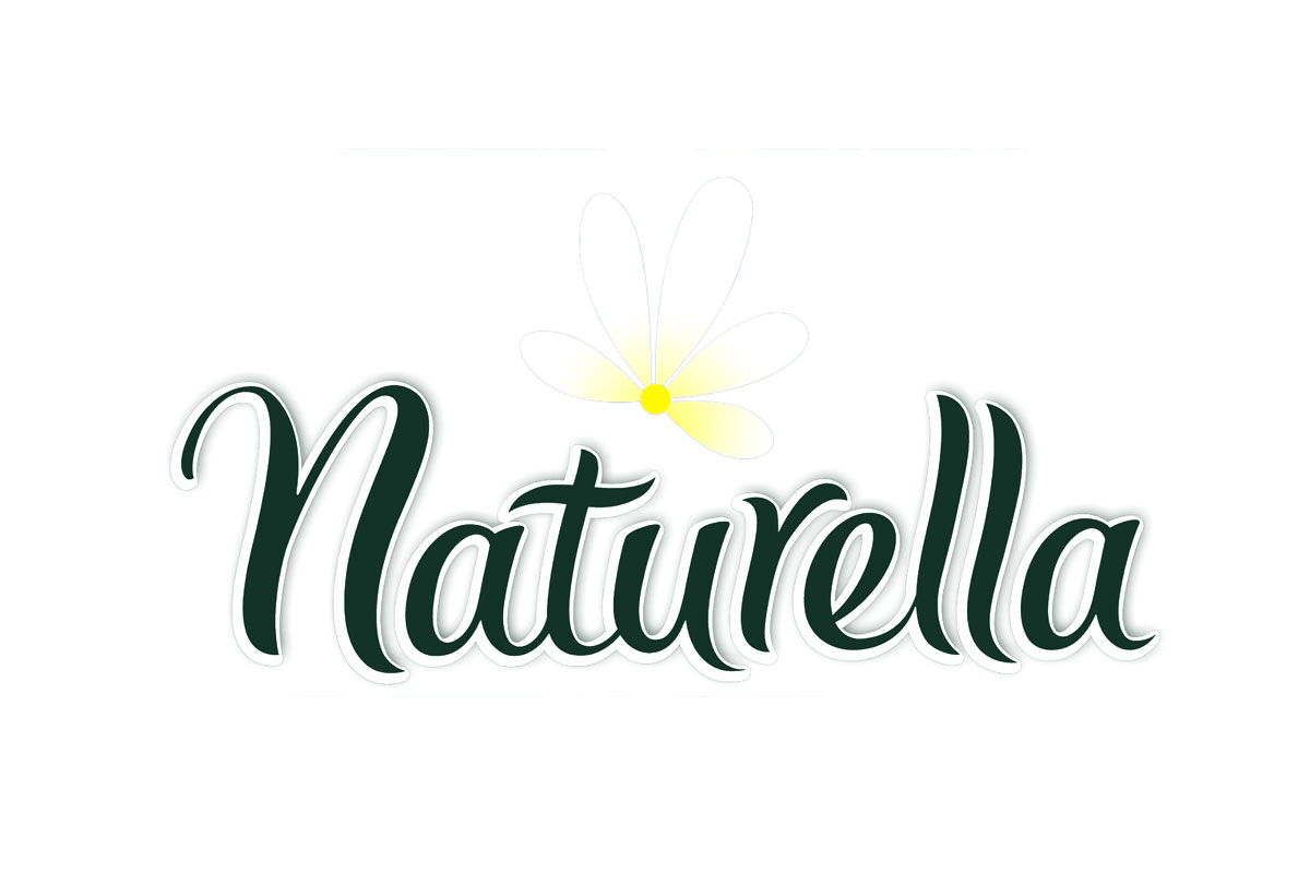 Naturella品牌LOGO设计案例-字体元素标志设计
