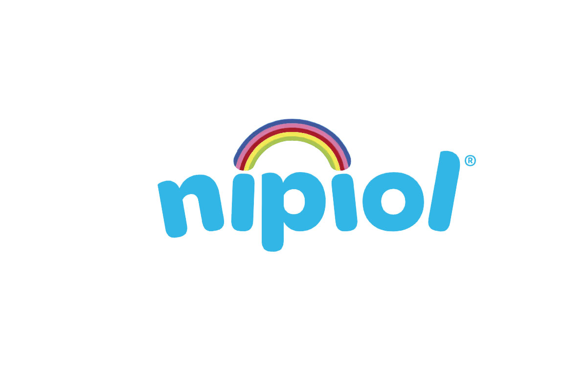 Nipiol品牌LOGO设计案例-彩虹元素标志设计