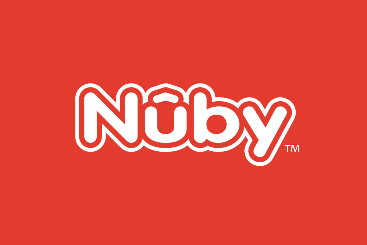 Nuby努比品牌反白LOGO