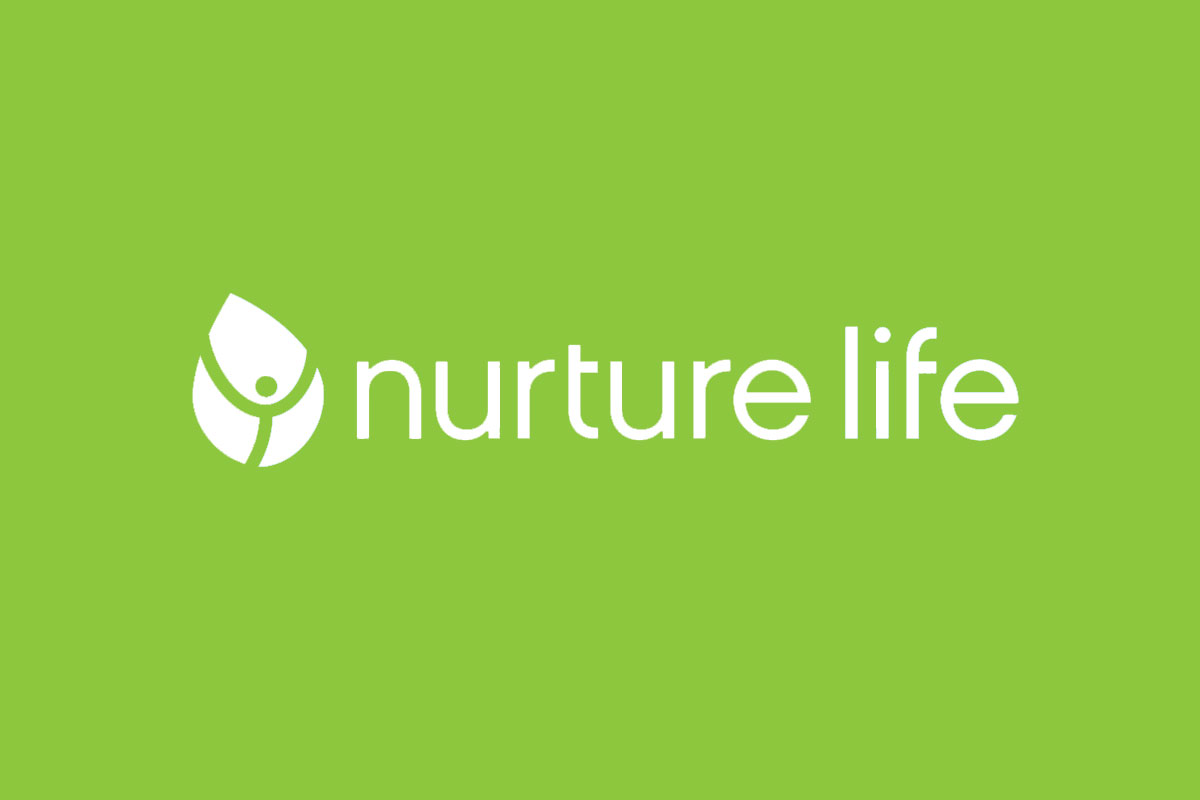 Nurture Life品牌反白LOGO