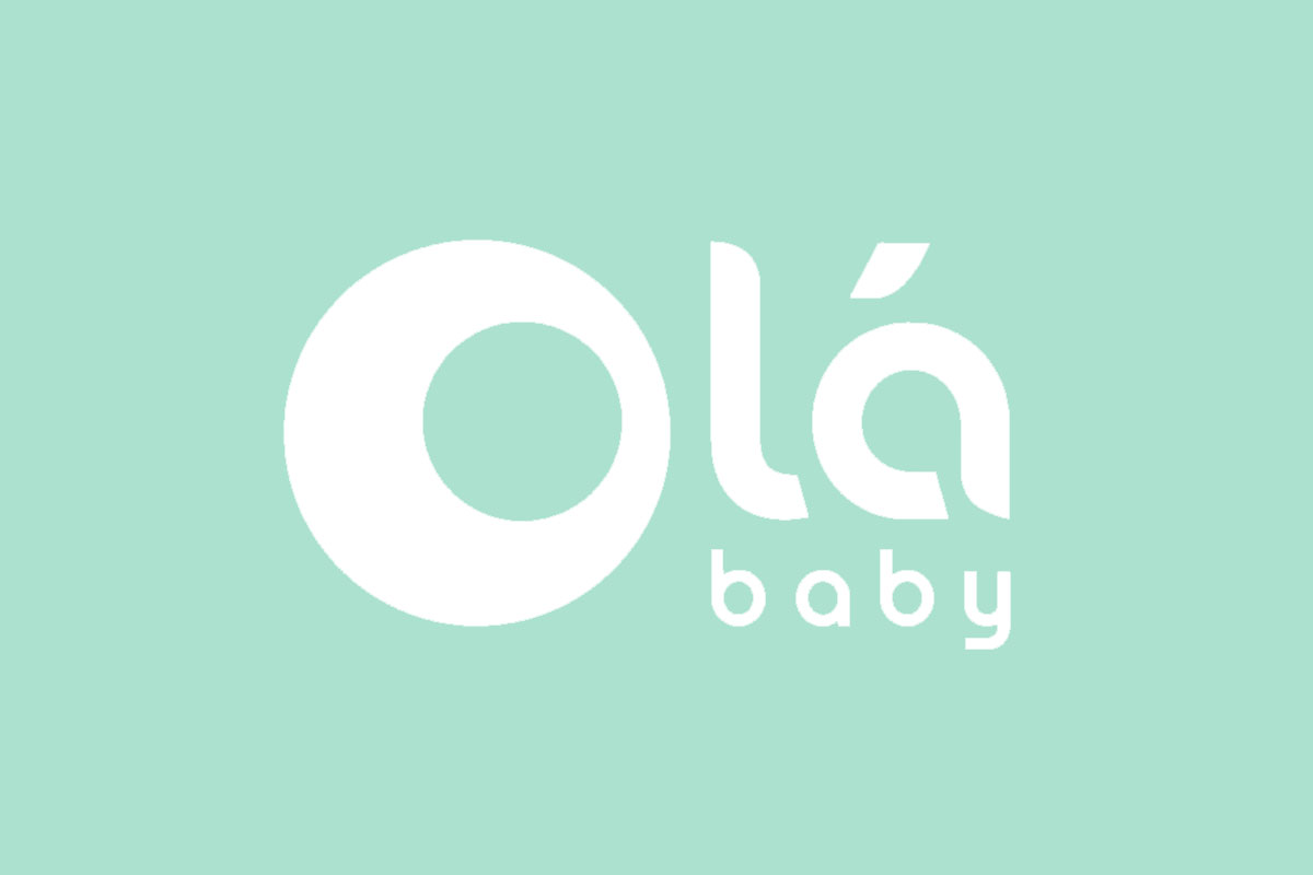 Olababy欧拉宝贝品牌反白LOGO