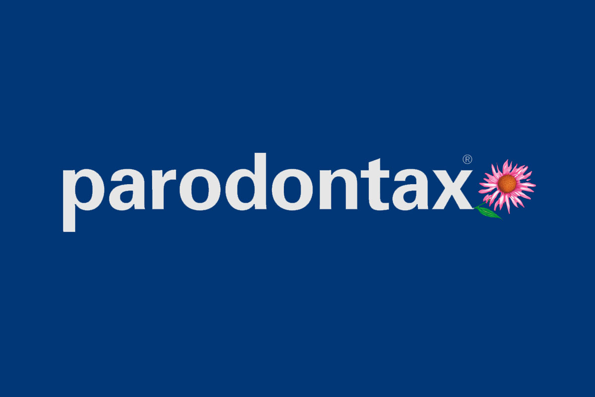 Paradontax益周适品牌反白LOGO
