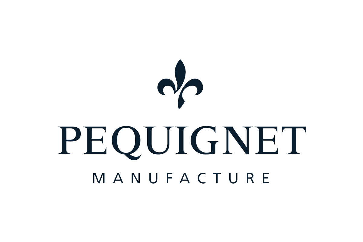 Pequignet品牌LOGO设计案例-鸢尾花元素标志设计