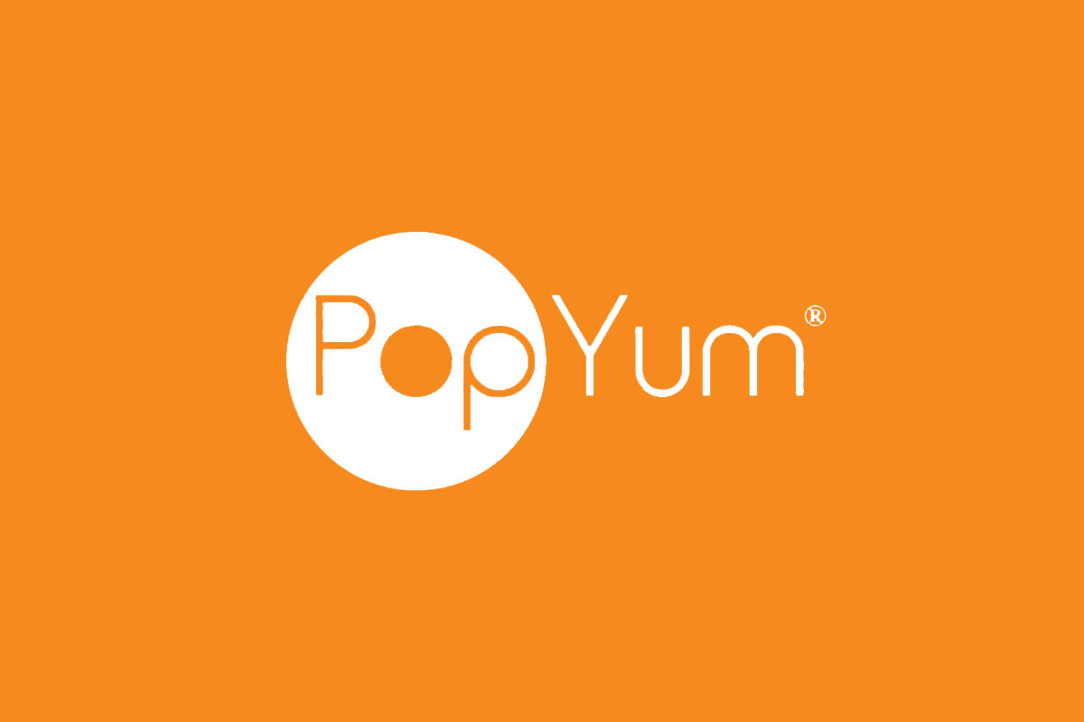 PopYum品牌反白LOGO