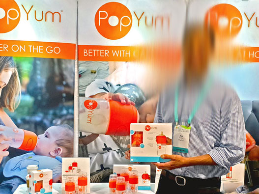 PopYum标志设计含义及奶瓶品牌设计理念
