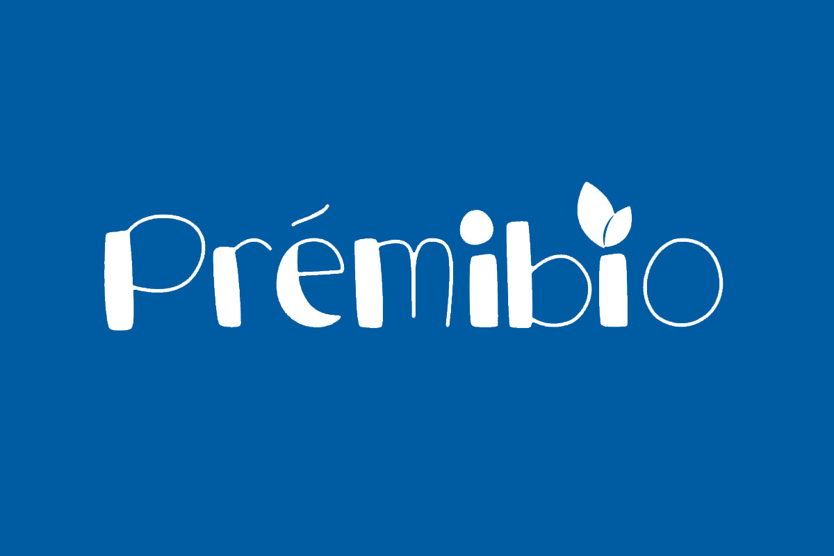 Prémibio品牌反白LOGO