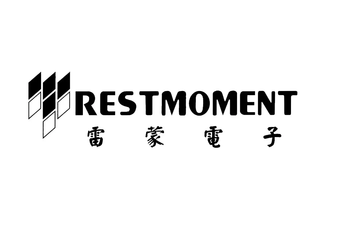 RESTMOMENT雷蒙品牌LOGO设计-字母元素标志设计