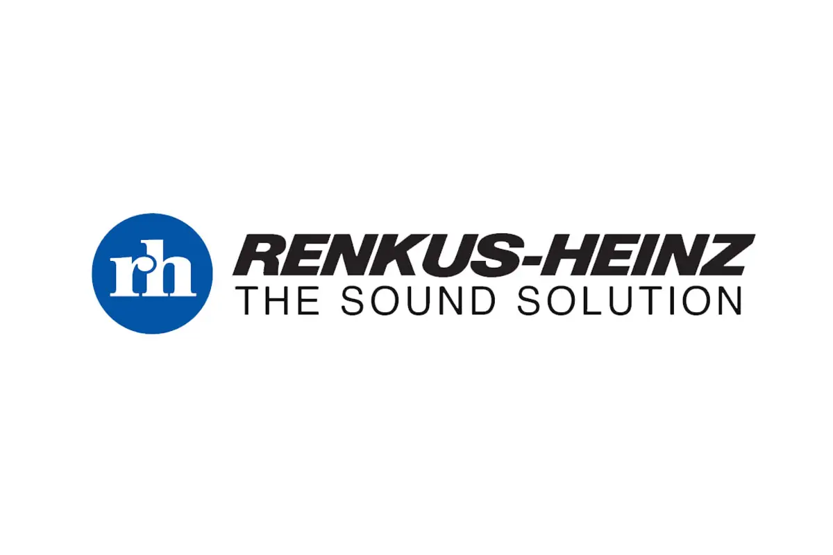 Renkus-Heinz品牌LOGO设计案例-字母元素标志设计