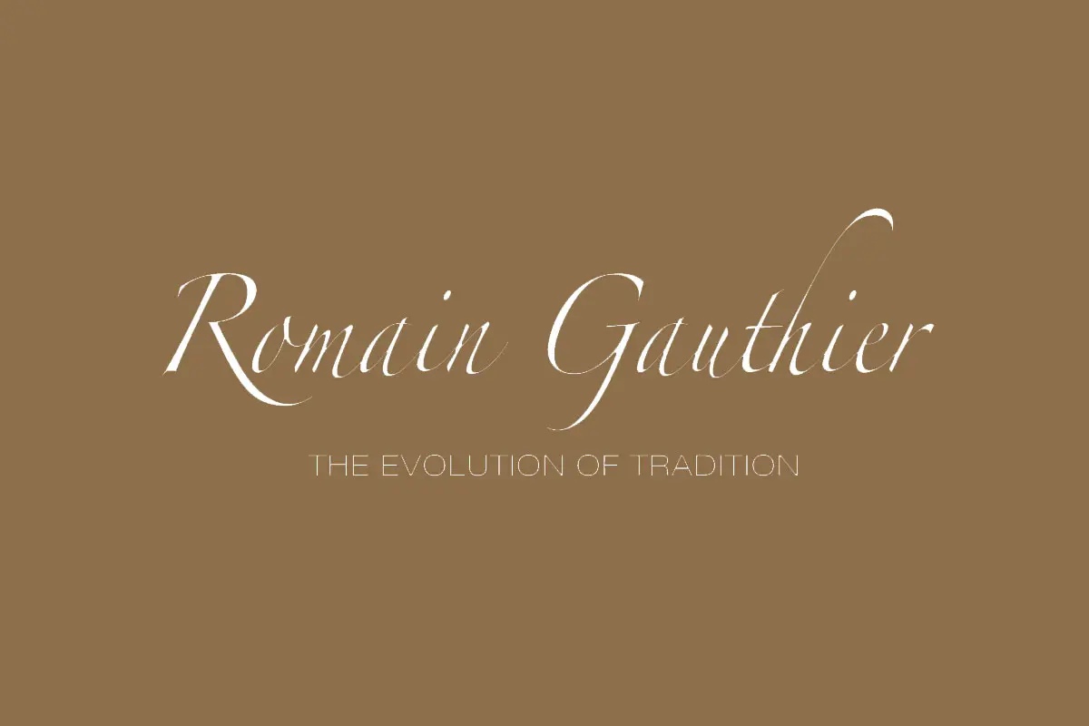 Romain Gauthier品牌反白LOGO