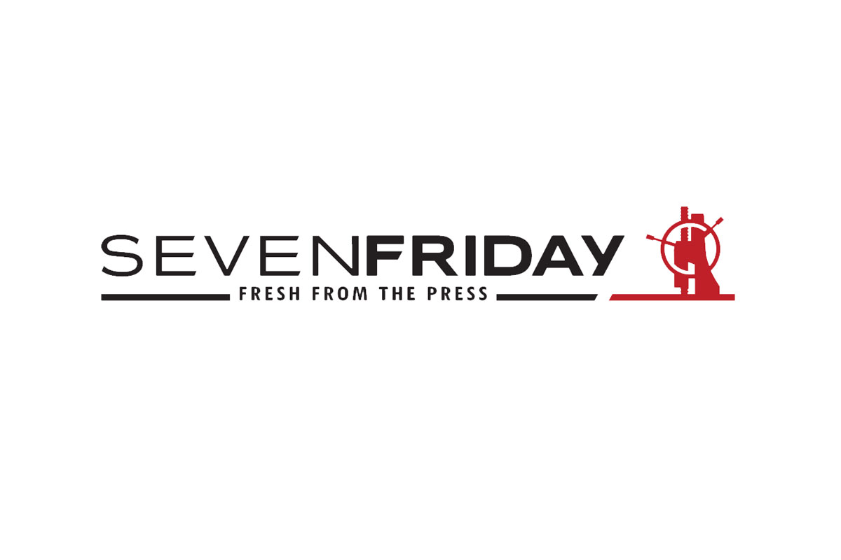 SevenFriday品牌LOGO设计案例-机械元素标志设计