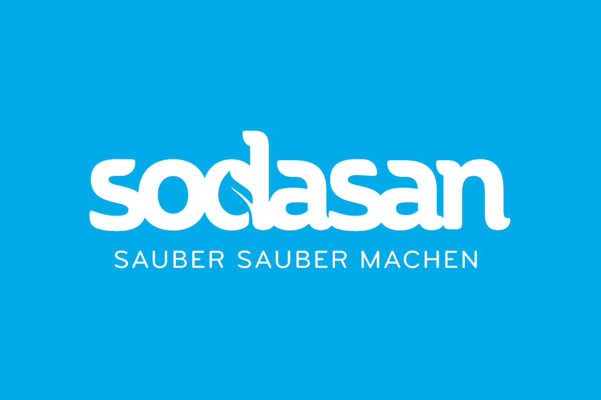Sodasan品牌反白LOGO