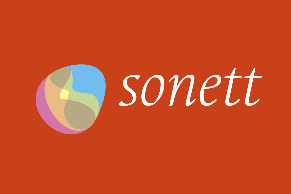 Sonett品牌反白LOGO