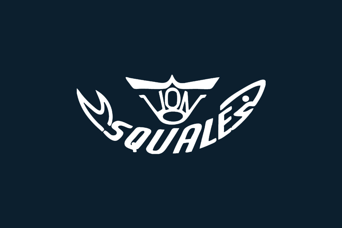 Squale品牌反白LOGO