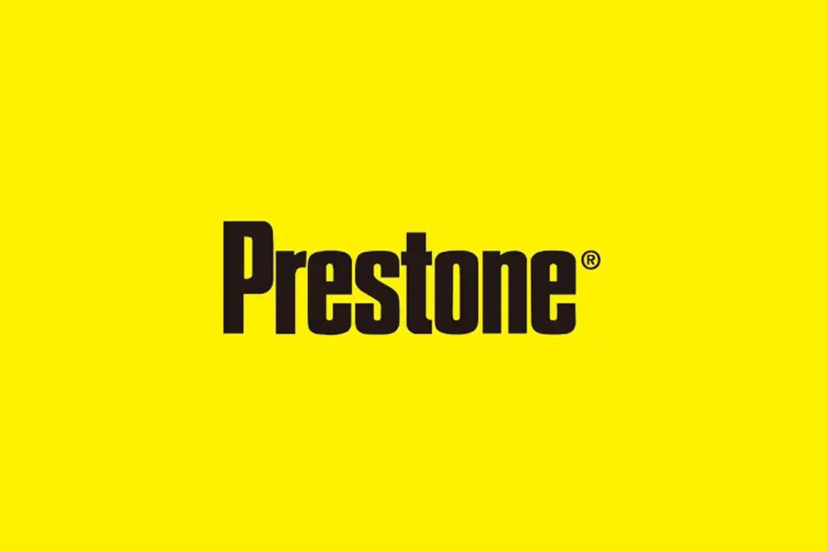 Prestone百适通玻璃水logo设计含义及雨刮水品牌标志设计理念