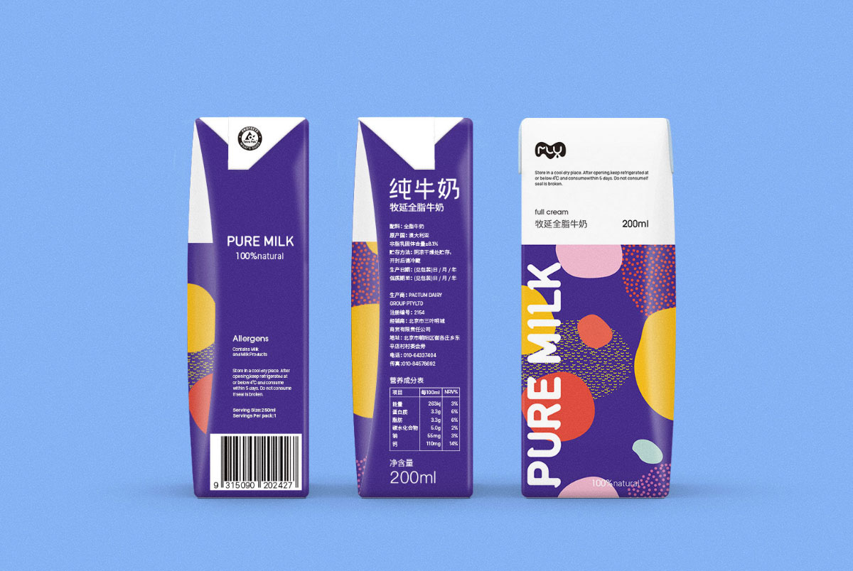 牧延纯牛奶