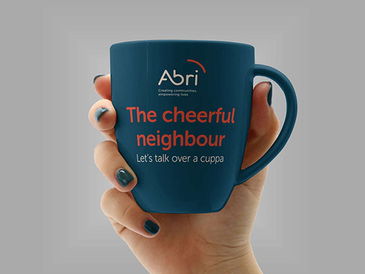 Abri阿布里社区logo设计含义解读及快乐邻居品牌标志设计理念