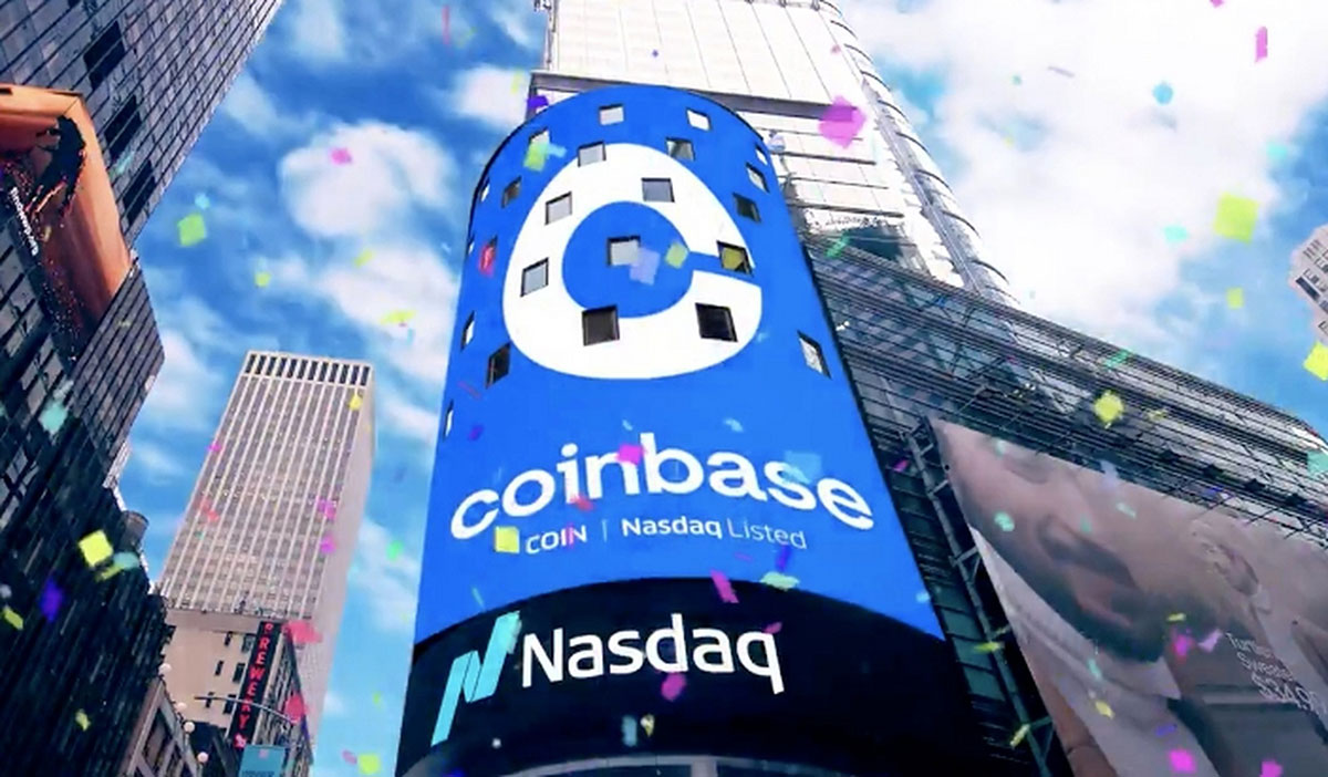 Coinbase数字货币交换户外广告图片