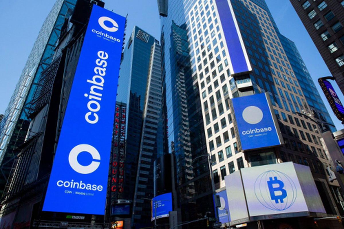 Coinbase数字货币交换户外广告图片