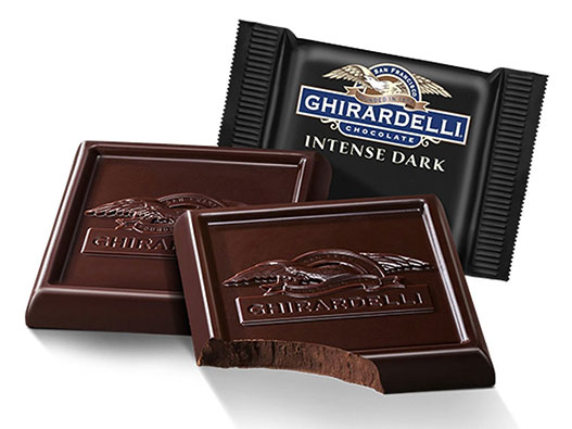 Ghirardelli吉尔德利巧克力logo设计含义解读及黑巧克力品牌标志设计理念