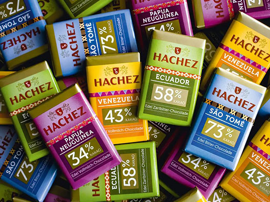 Hachez巧克力logo设计含义解读及德国品牌标志设计理念