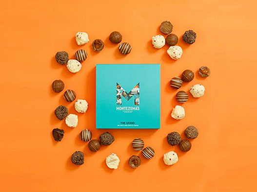 Montezuma's Chocolate巧克力logo设计含义解读及英国品牌标志设计理念