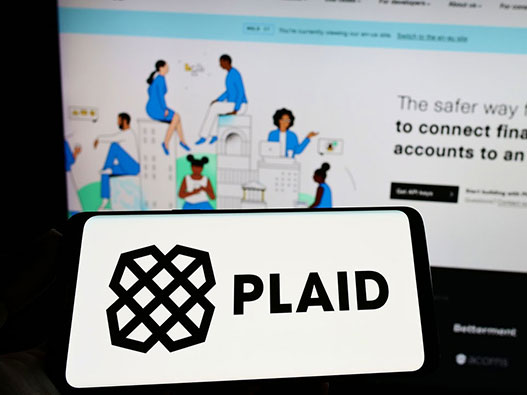 Plaid银行logo设计含义解读及金融科技品牌标志设计理念