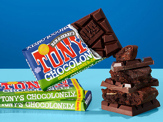 Tony's Chocolonely巧克力logo设计含义解读及荷兰品牌标志设计理念