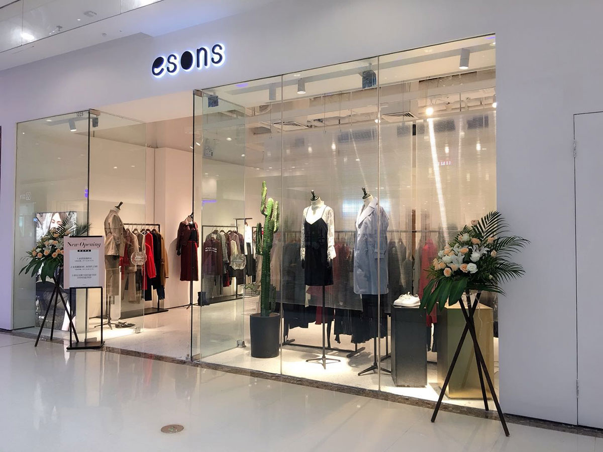 爱城市女装专卖店图片，esons爱城市女装品牌理念