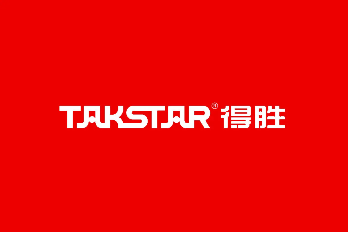 Takstar得胜品牌反白LOGO