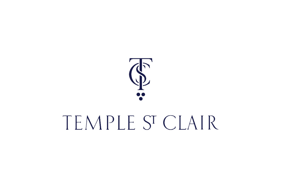 Temple St. Clair品牌LOGO设计案例-字母元素标志设计