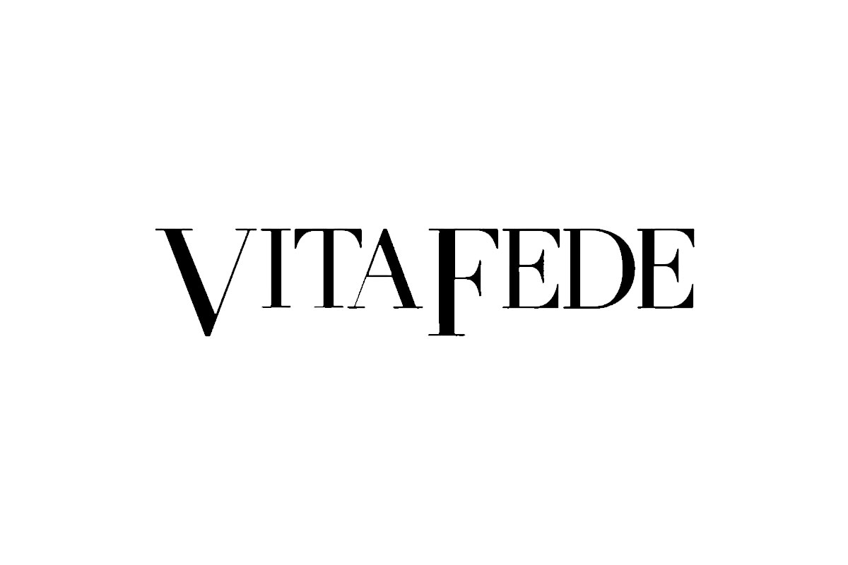 Vita Fede品牌LOGO设计案例-字母元素标志设计